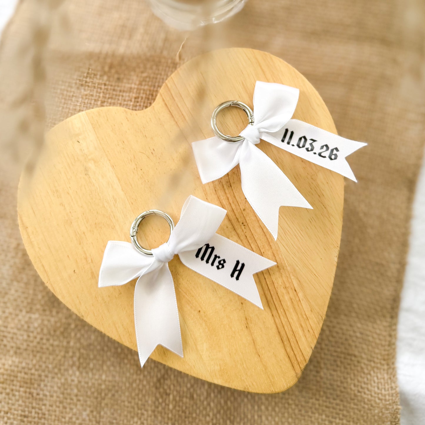 Personalised White Wedding Boot Charms