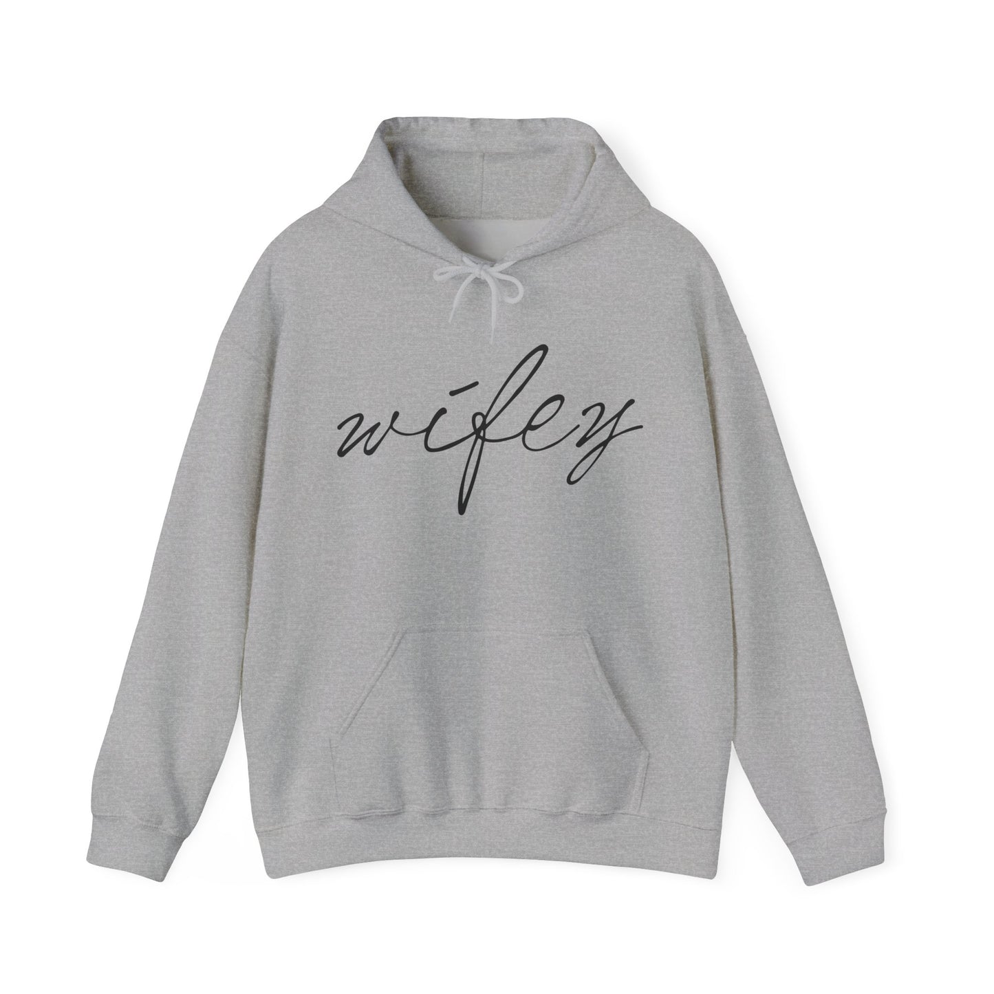 Wifey Script Hoodie — Cozy Bridal & Newlywed Hoodie