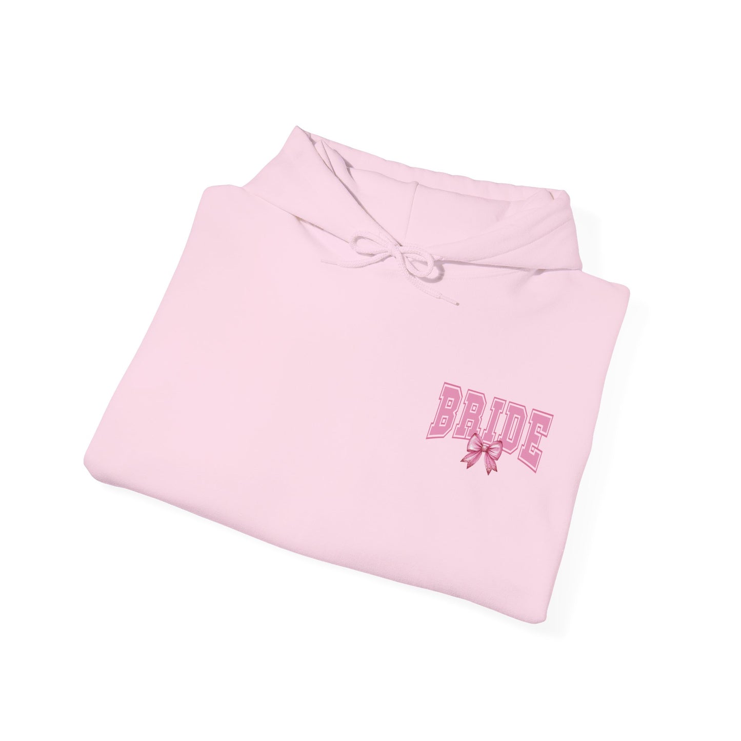 Bride Pink Varsity Hoodie — Bridal Party Hen Do Pullover