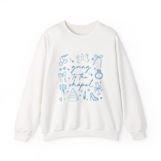 Sweatshirt — Going to the Chapel Bridal Crewneck (wedding-themed)