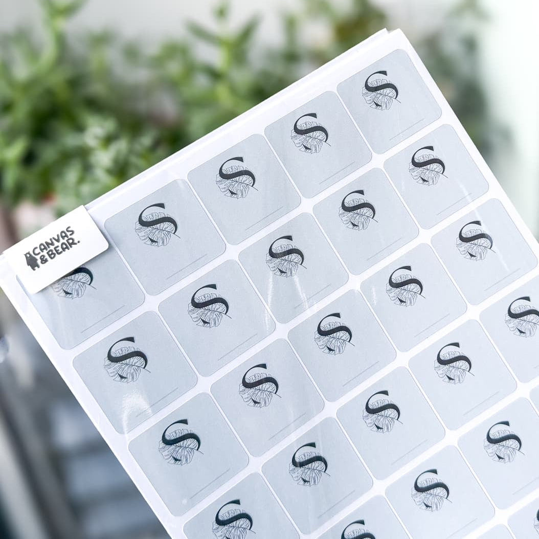 Custom Square Logo Stickers