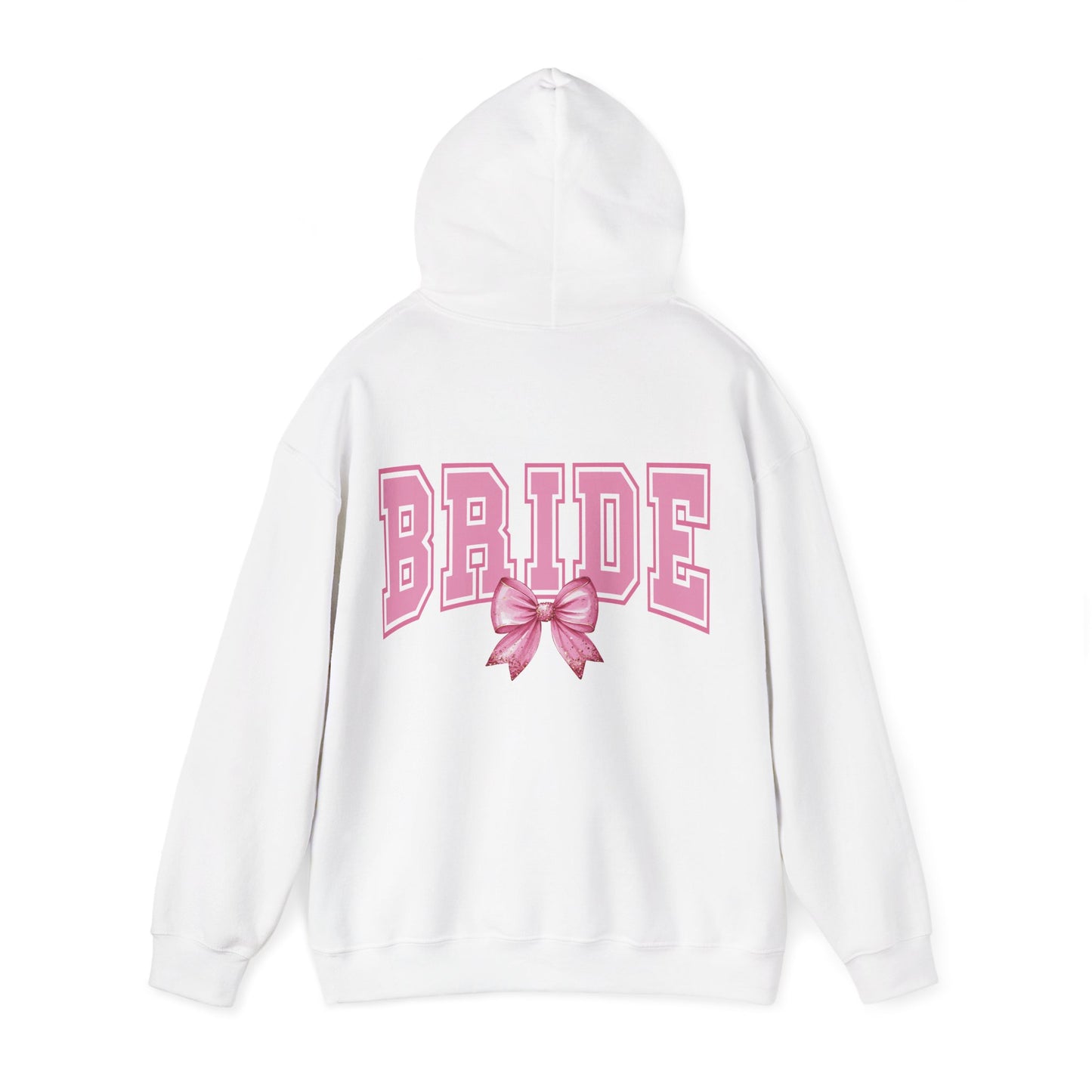 Bride Pink Varsity Hoodie — Bridal Party Hen Do Pullover