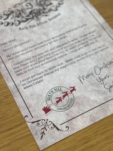 Personalised Santa Letters with Vintage Style Paper & Wax Seal