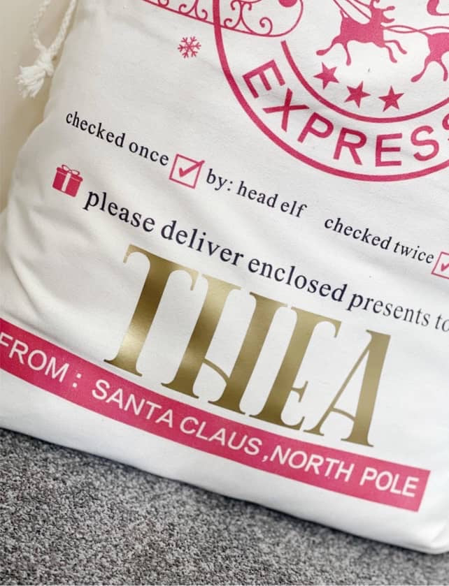 Personalised North Pole Santa Sacks