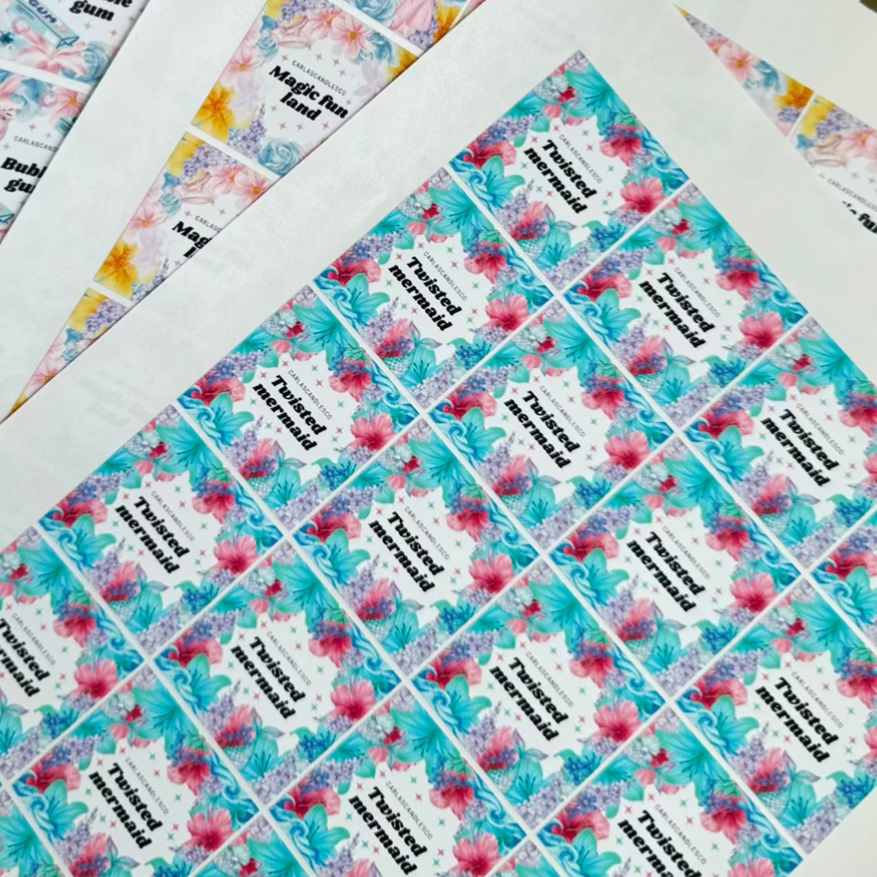 Custom Square Logo Stickers