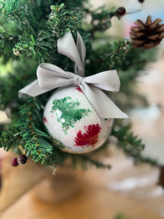 Fluffy sock bauble