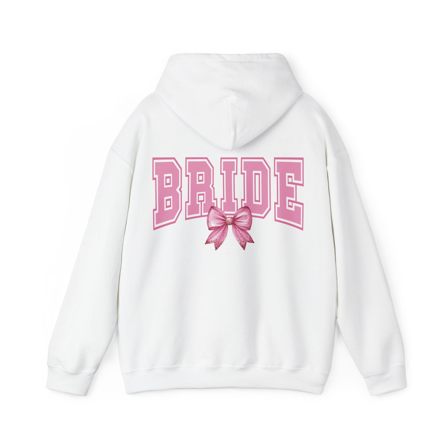 Bride Pink Varsity Hoodie — Bridal Party Hen Do Pullover