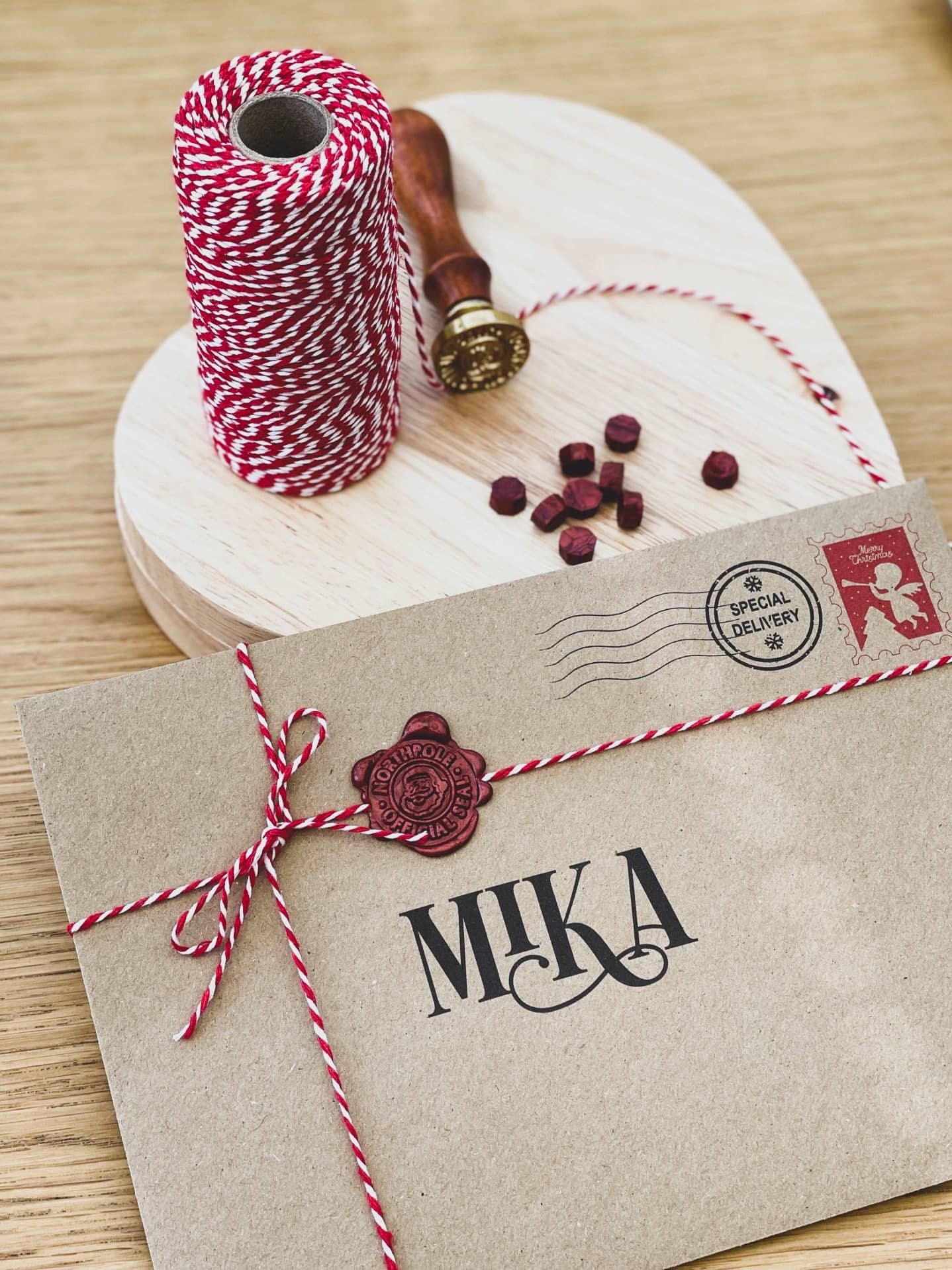 Personalised Santa Letters with Vintage Style Paper & Wax Seal