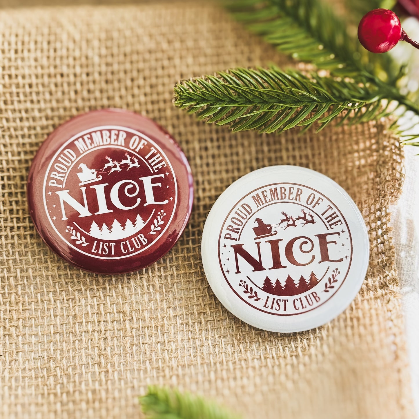 Nice List Club Button Badge - 58mm