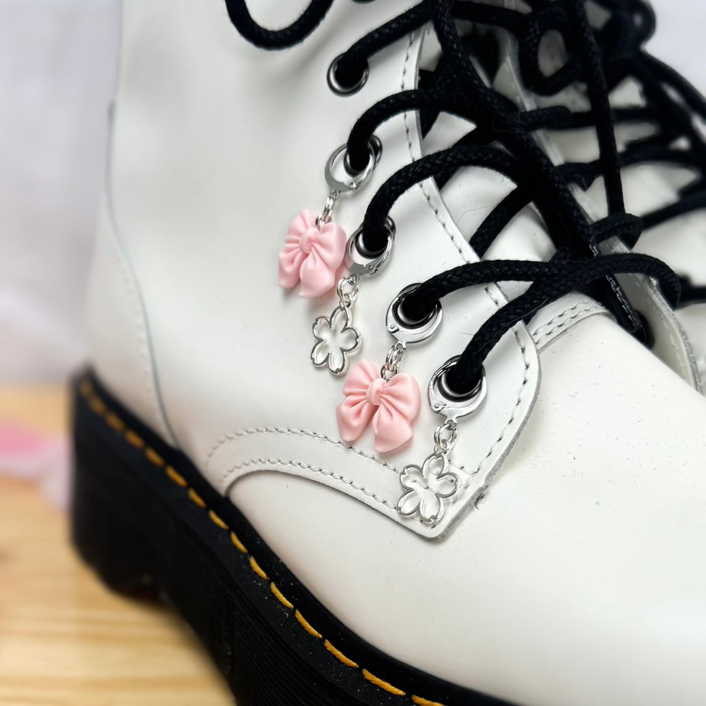 Sakura & Bow Lace Charms | Pack of 4 Charms