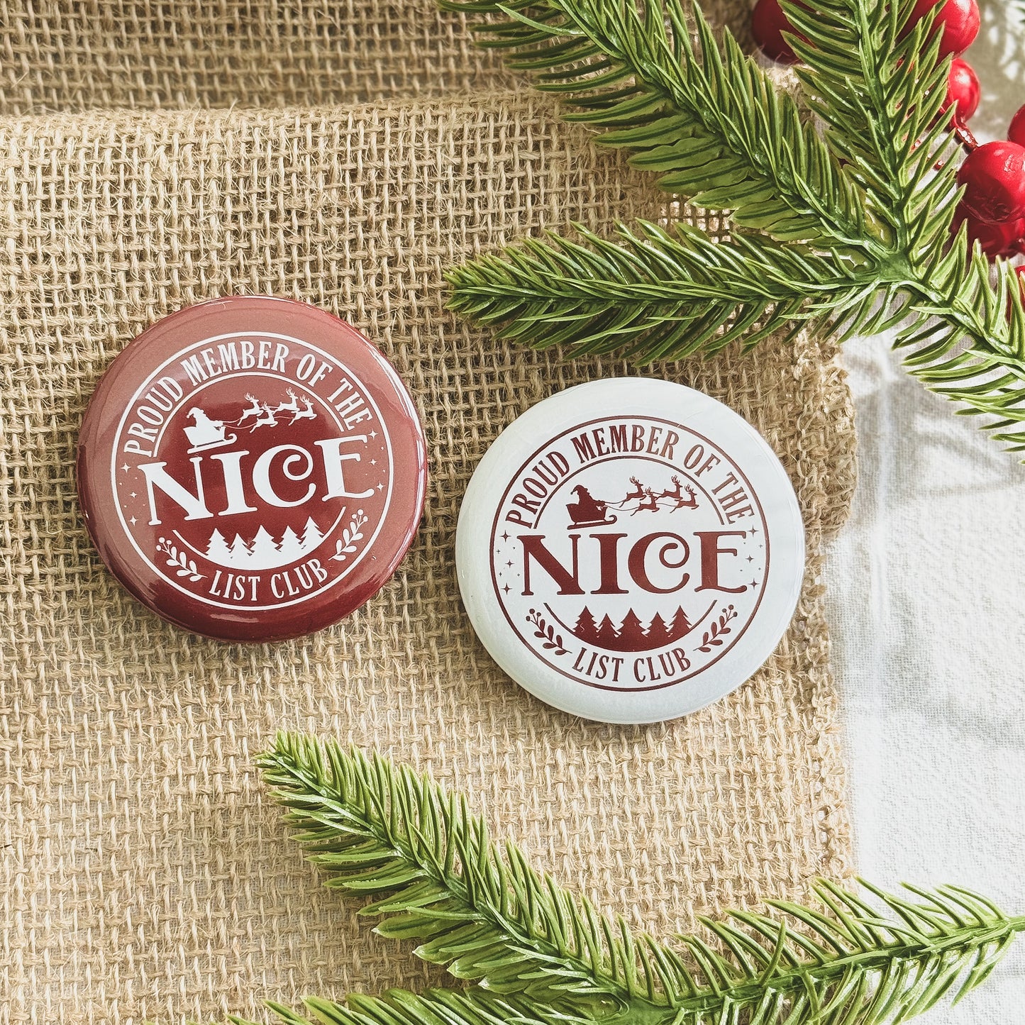 Nice List Club Button Badge - 58mm