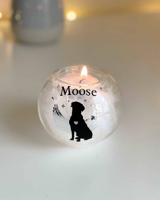 Personalised Labrador/Retriever Tealight Holder