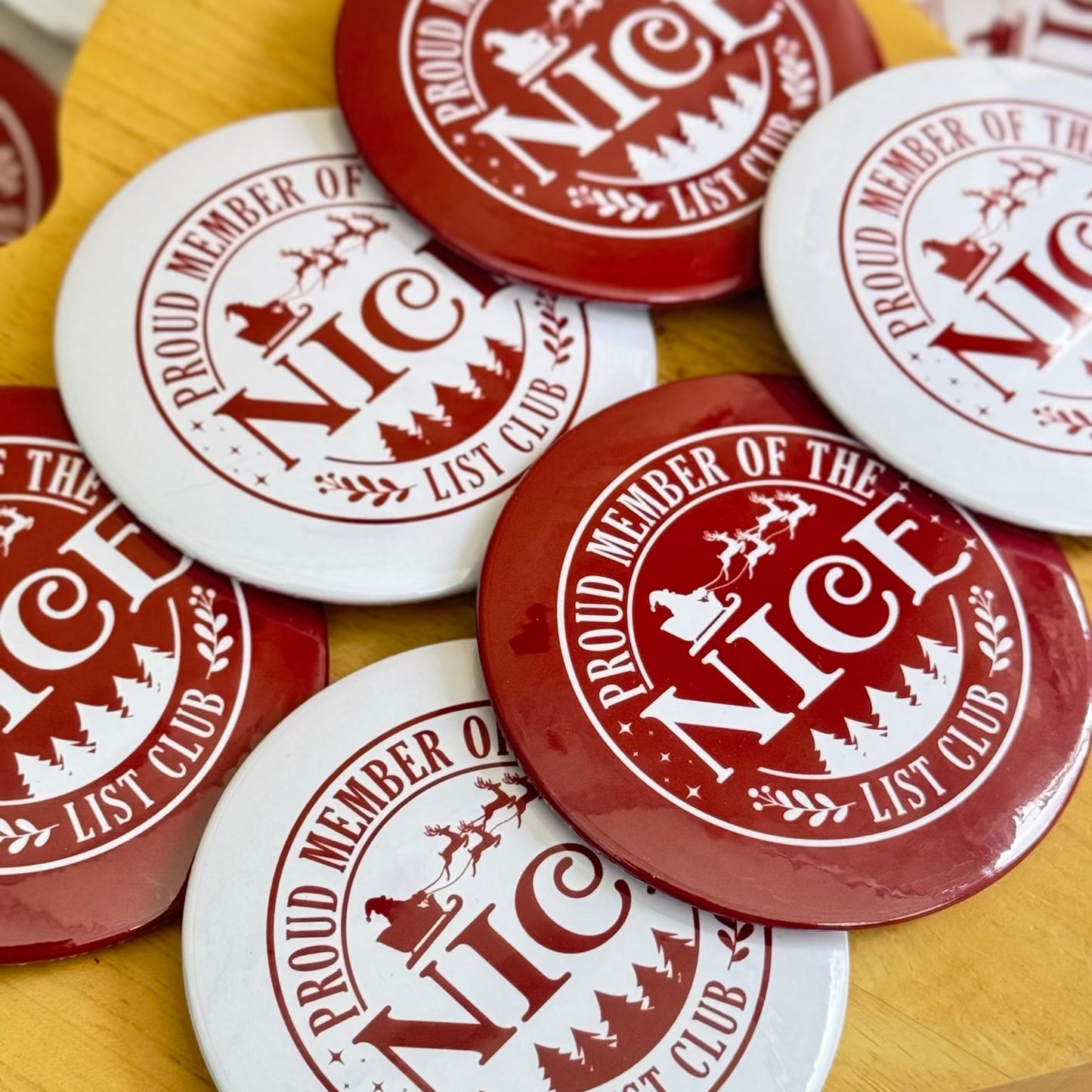 Nice List Club Button Badge - 75mm