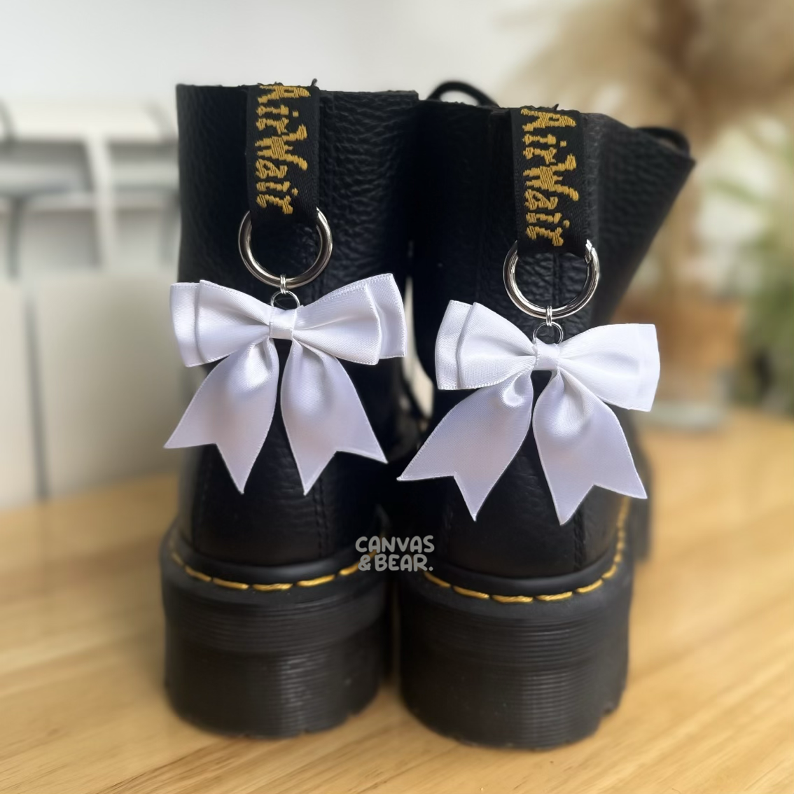 Classic Bow Boot Charms - Set of 2