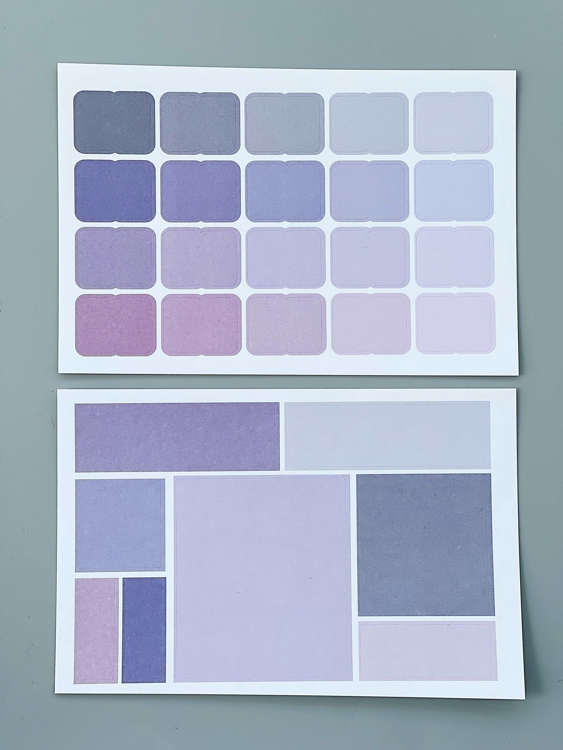 Gradient Purple Sticker Pack | 76 Stickers