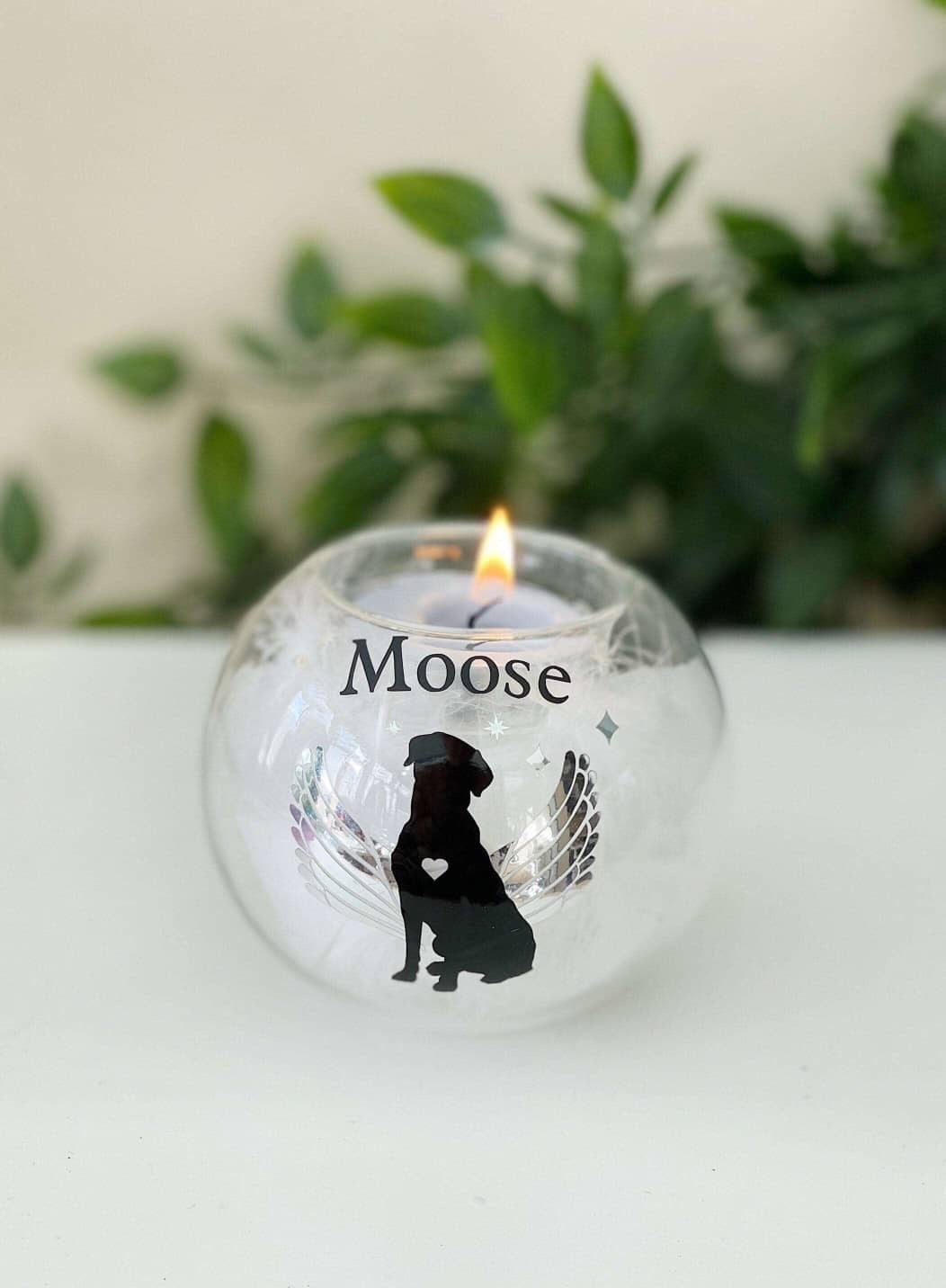 Personalised Labrador/Retriever Tealight Holder