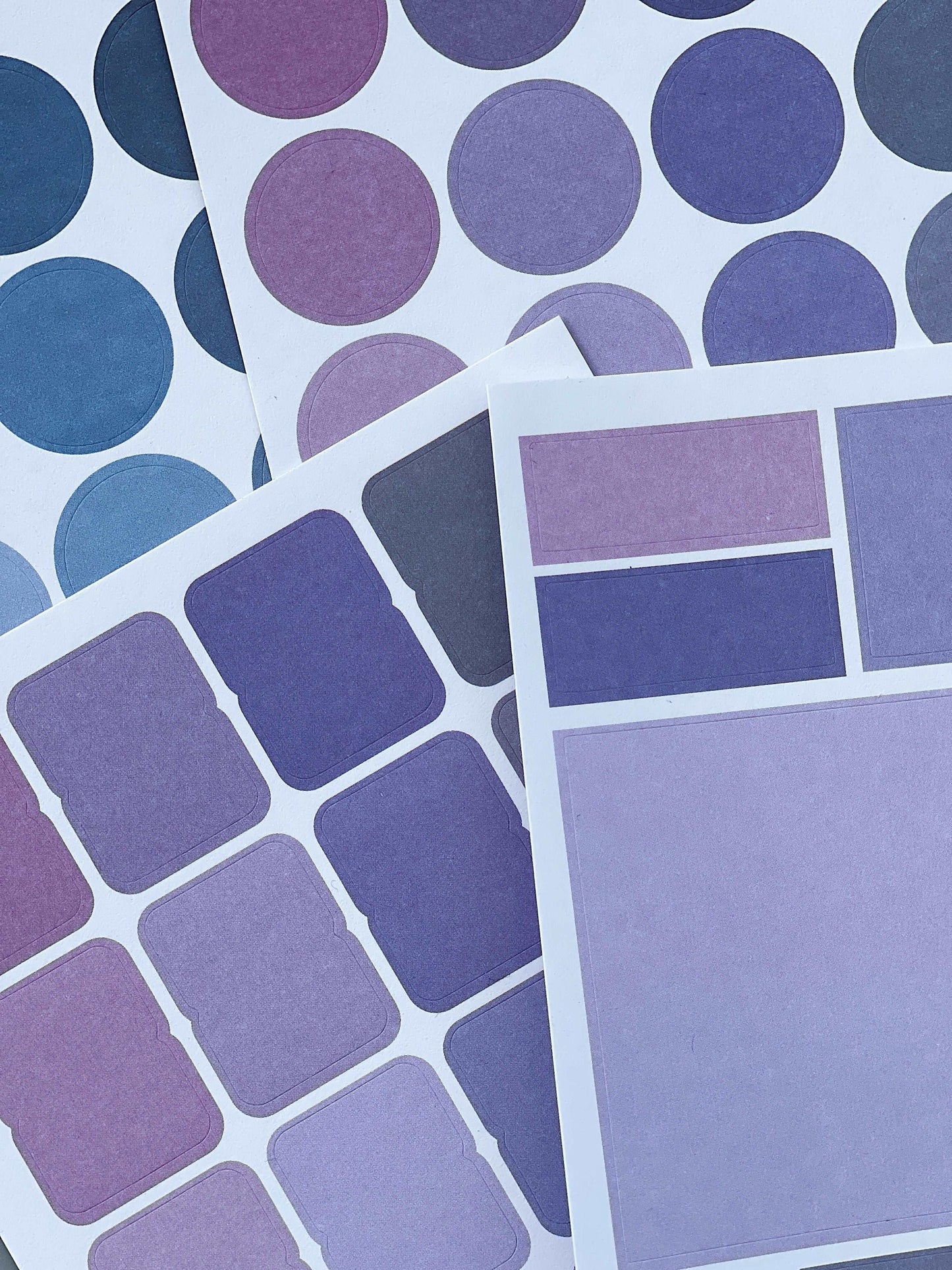 Gradient Purple Sticker Pack | 76 Stickers