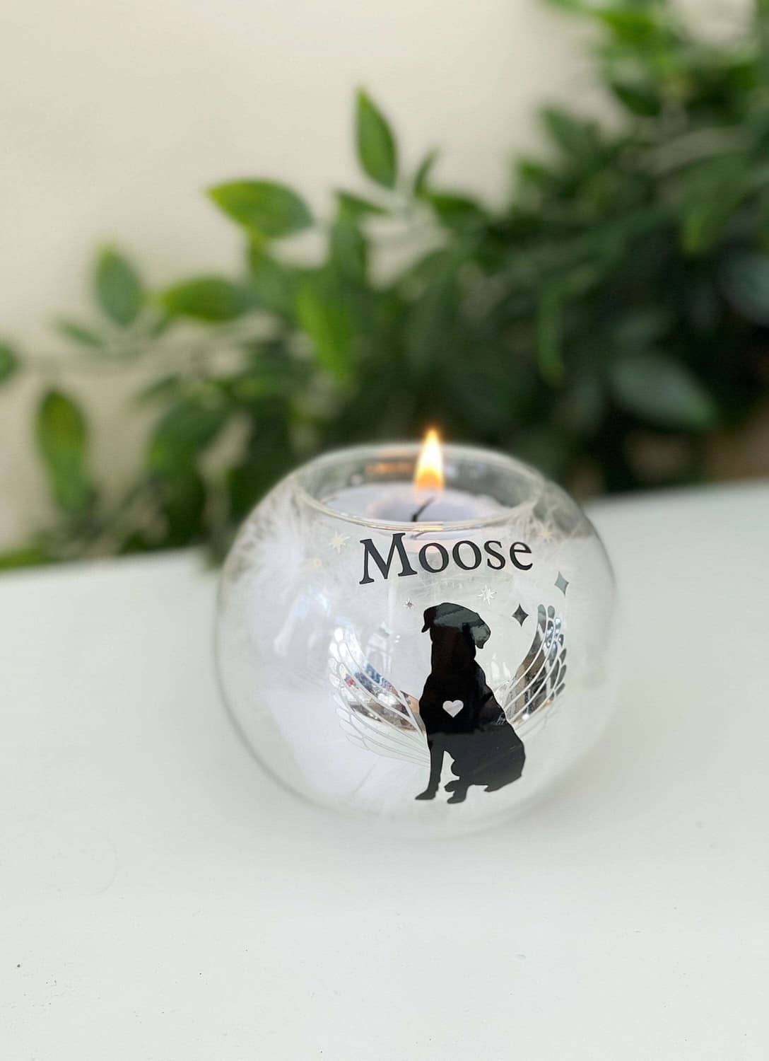 Personalised Labrador/Retriever Tealight Holder