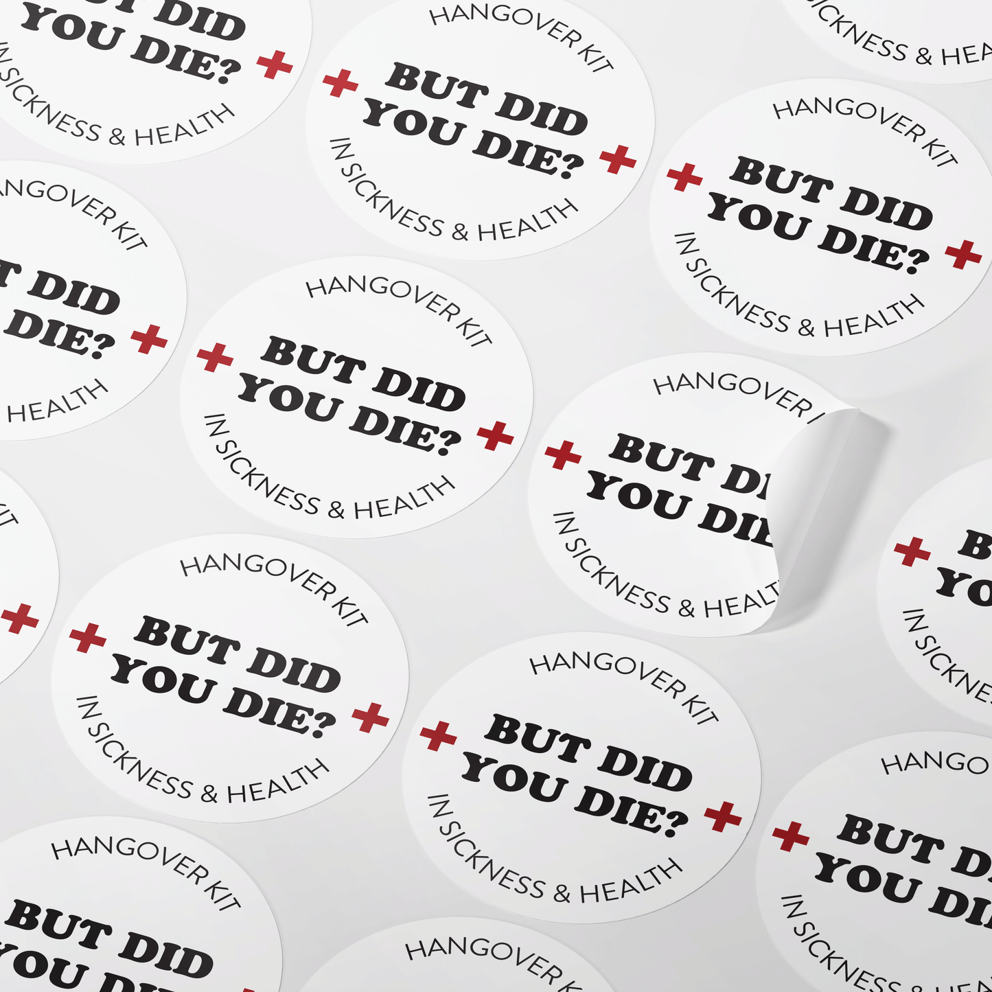 Hangover Kit Stickers - But Did you Die?