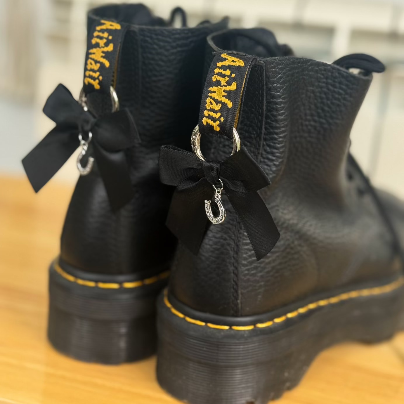 Bow Boot Accessories with Charm Details