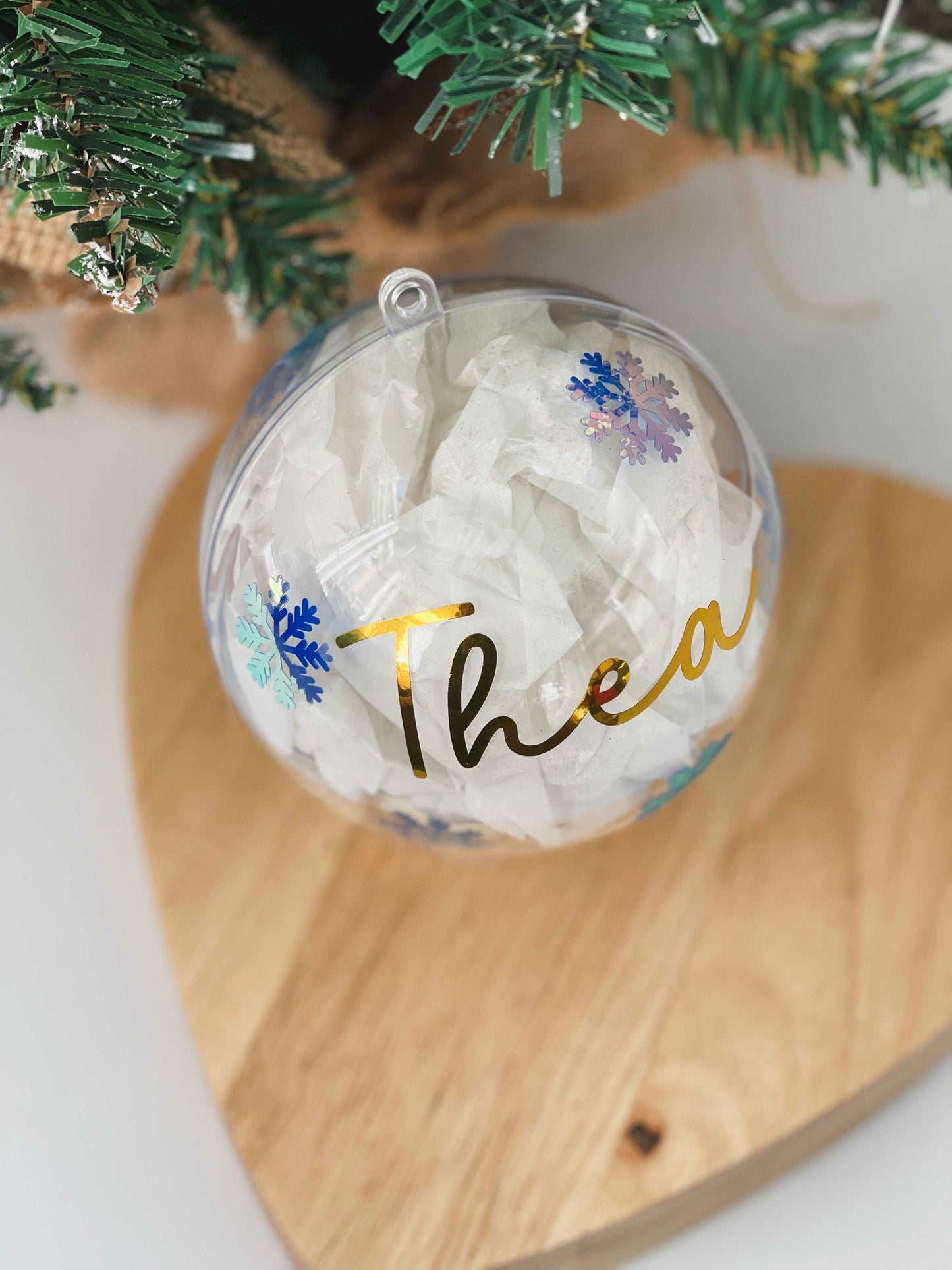 Large Personalised Fillable Bauble