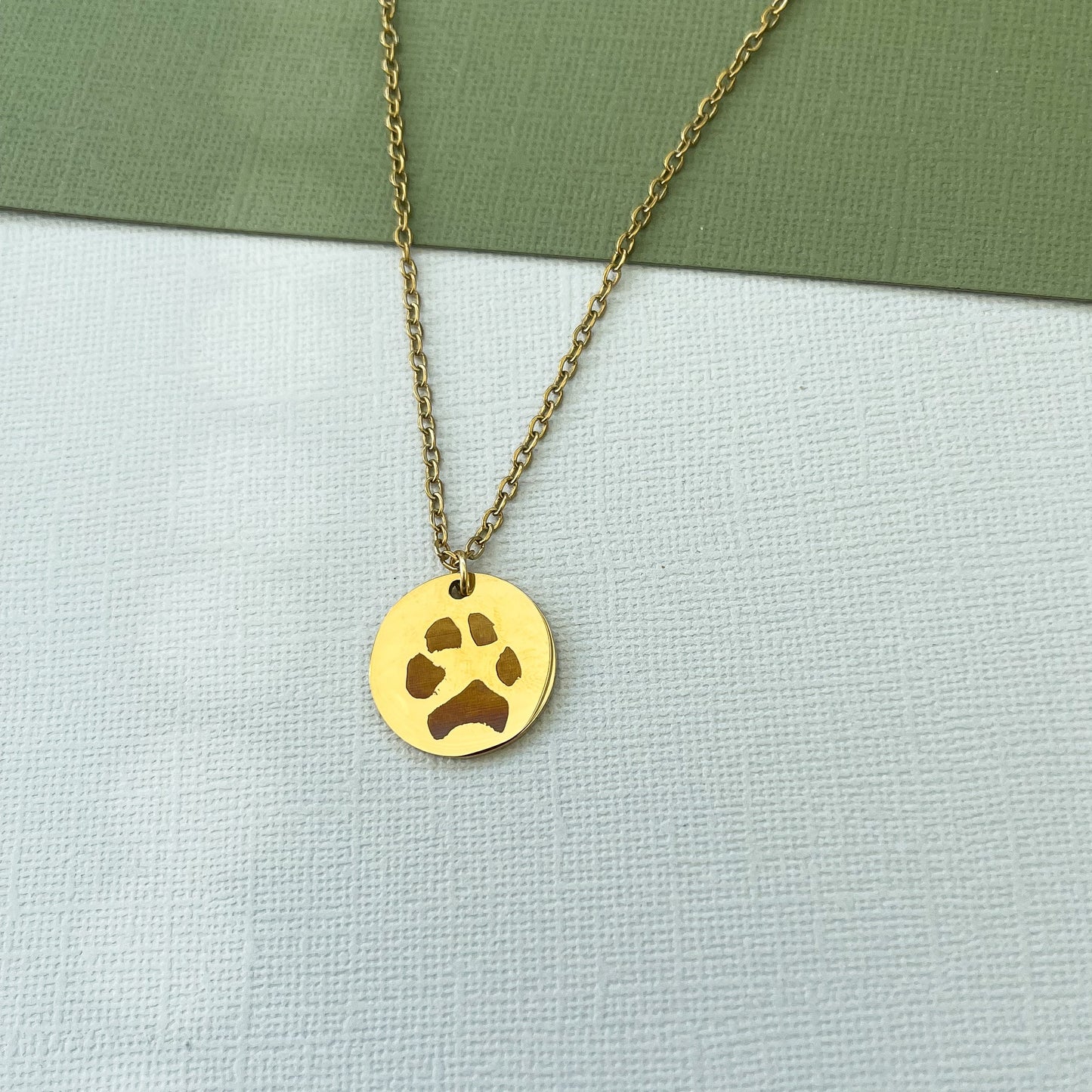 Personalised Paw Print Necklace