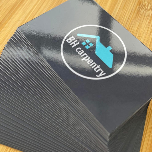 Premium Laminated Business Cards – Gloss, Matte & Velvet Soft-Touch Finishes