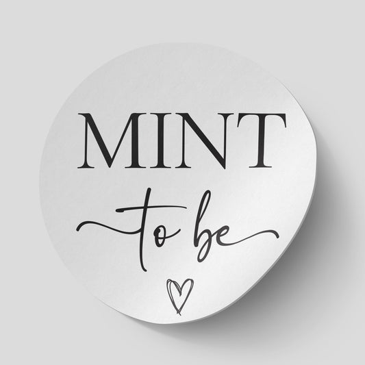 Mint To Be - Wedding Favour Stickers