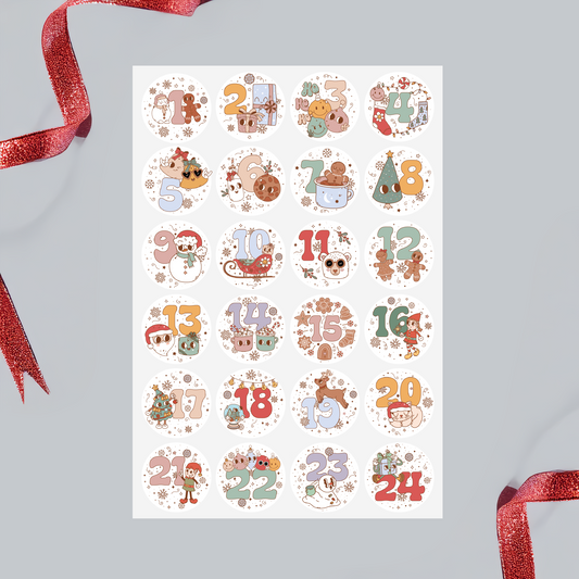 DIY Advent Calendar Stickers