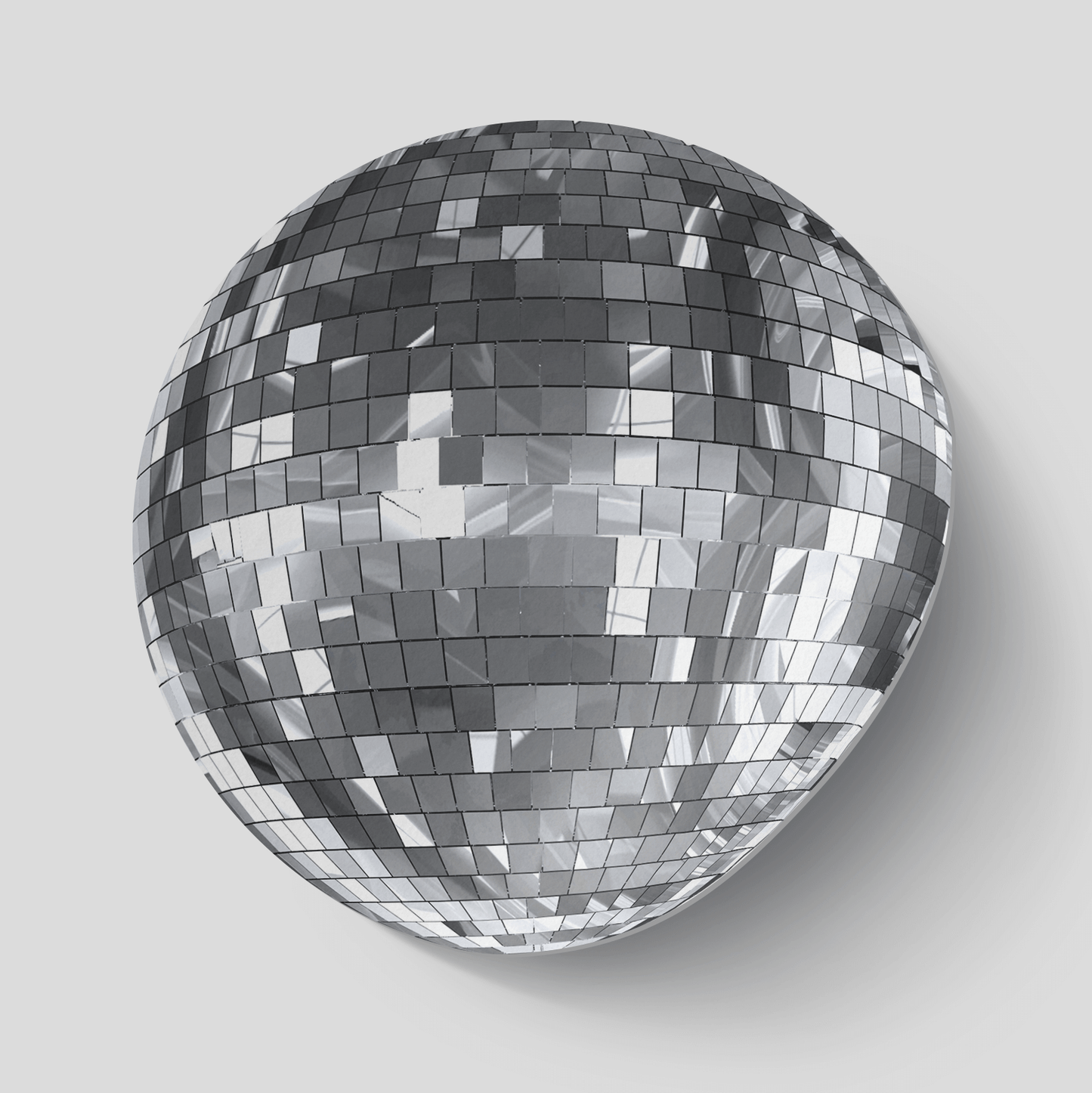 Silver Disco Ball Stickers