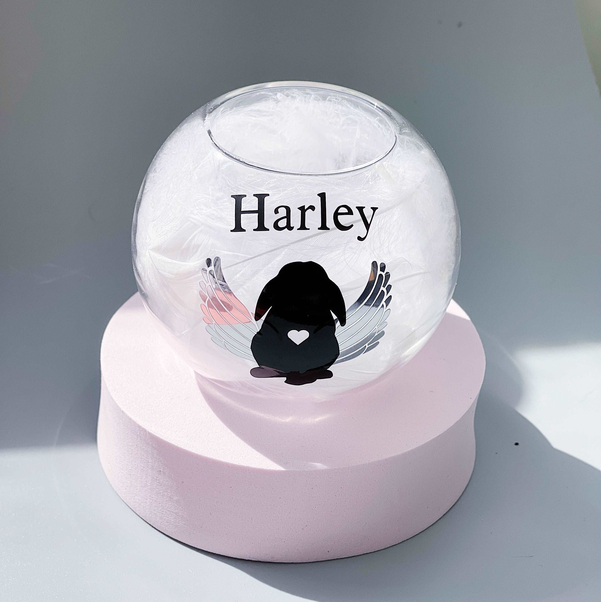 Perfectly Imperfect | Lop Ear Bunny Personalised Memorial Tea-light Holder