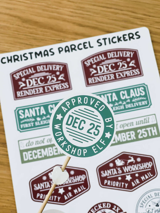 Christmas Parcel Stickers
