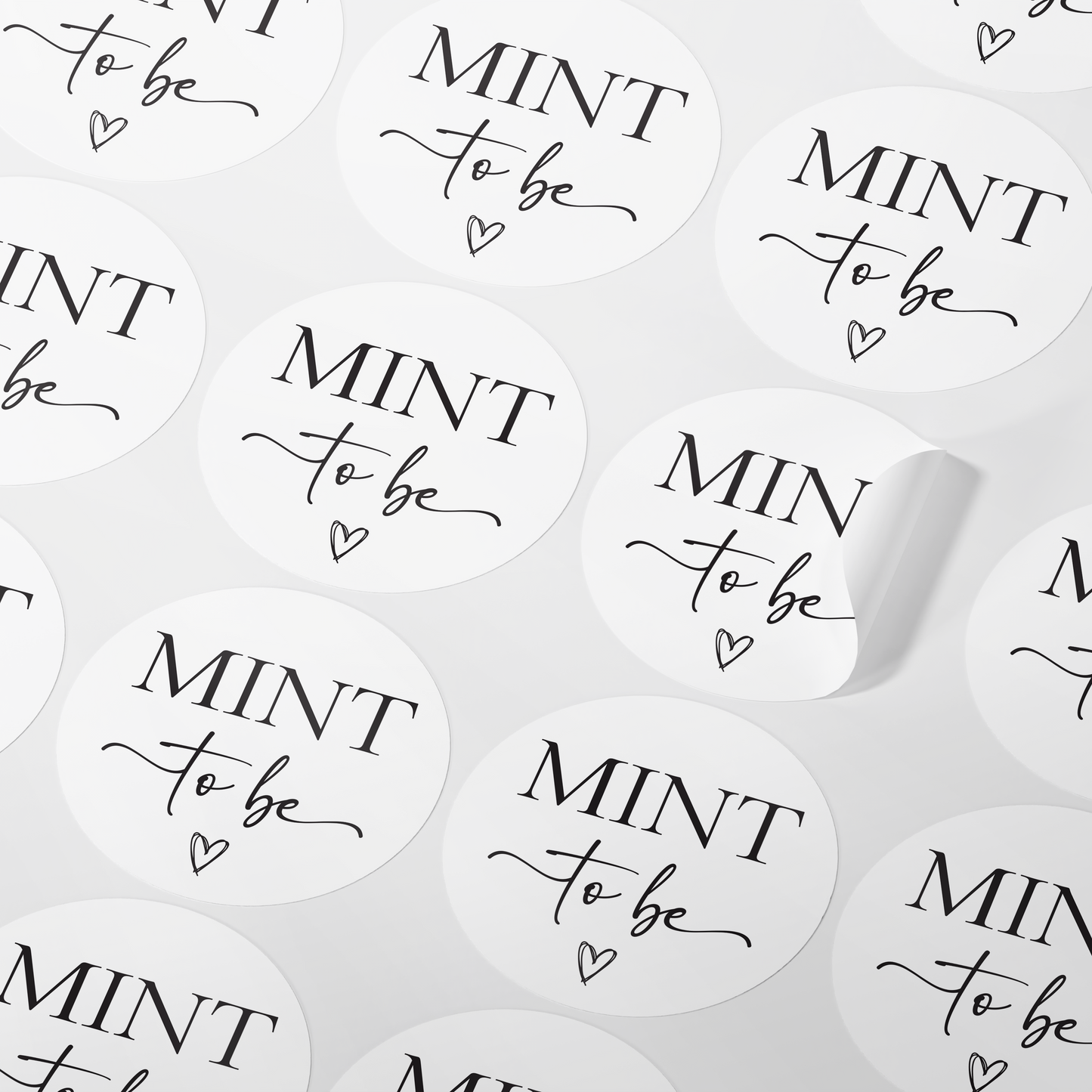 Mint To Be - Wedding Favour Stickers