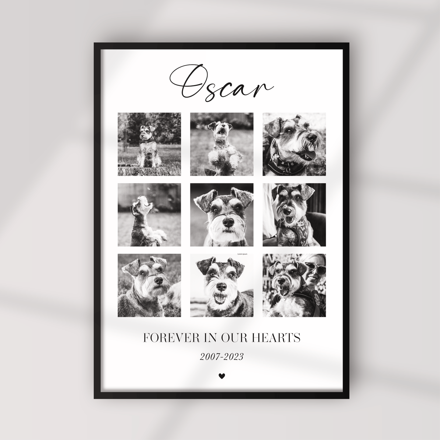 Personalised Pet Photo Collage Print
