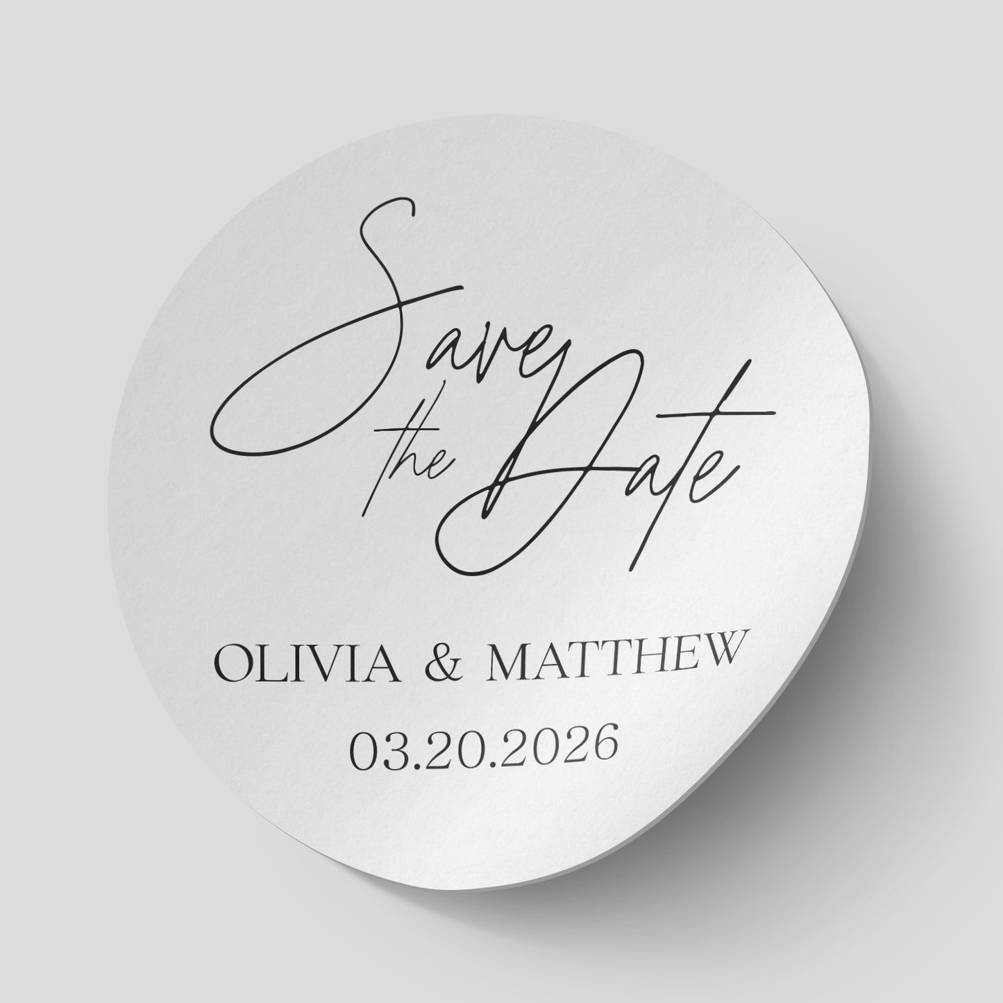 Personalised Save The Date Stickers