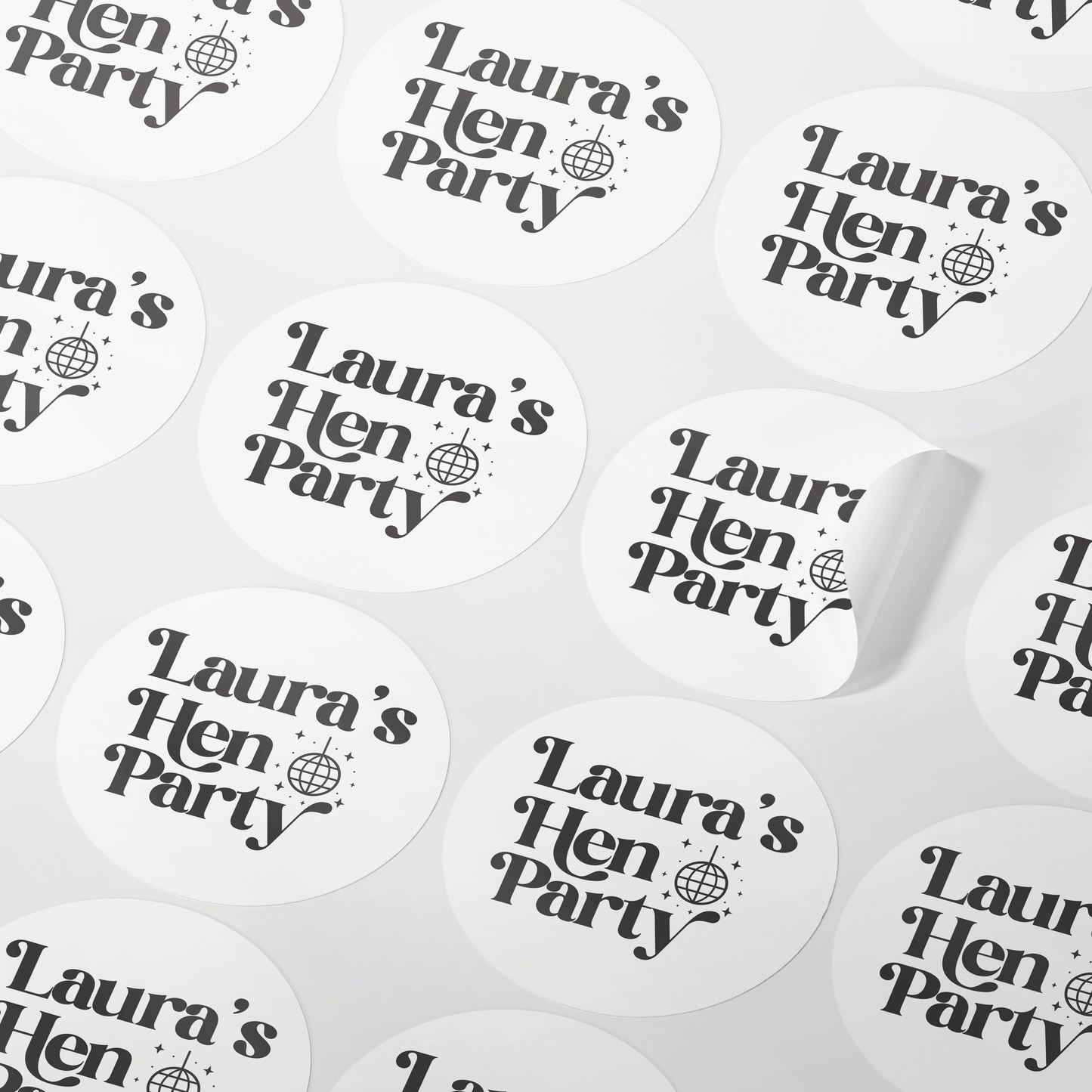 Personalised Hen Party Stickers