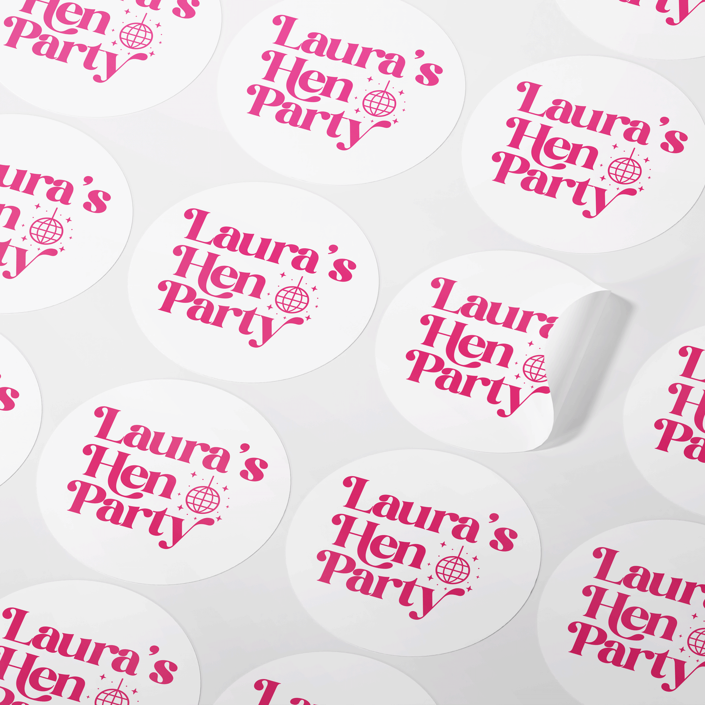 Personalised Hen Party Stickers