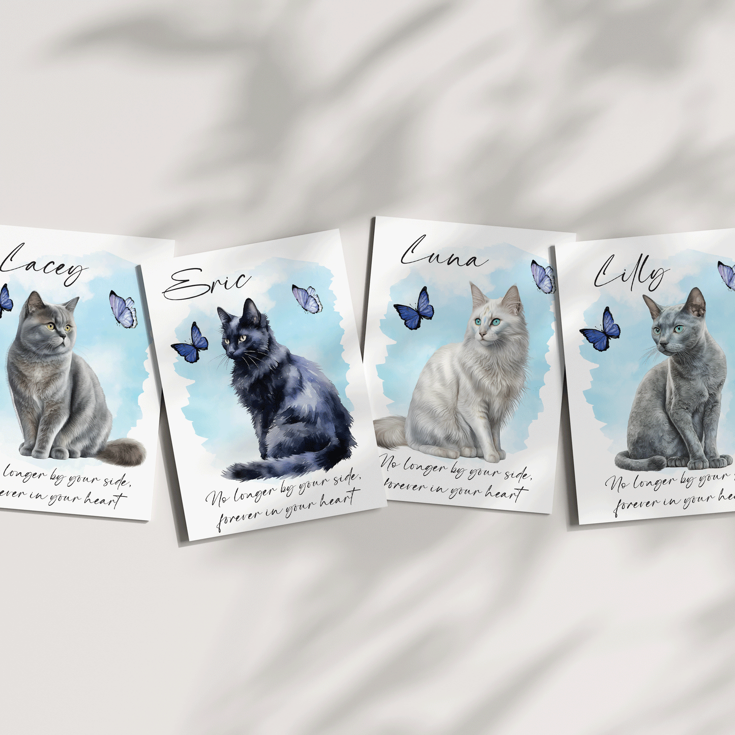 Personalised Cat Loss Card